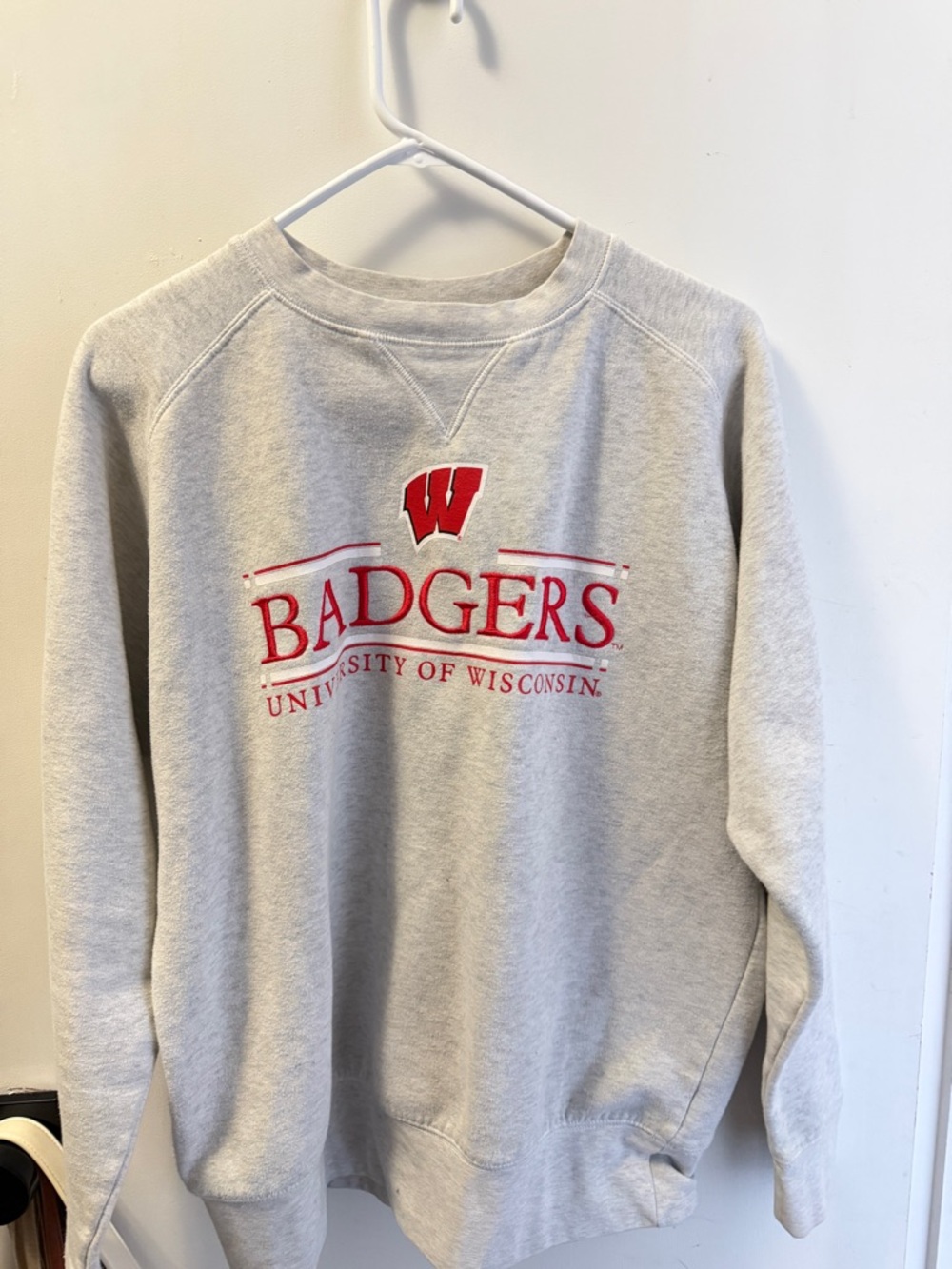 University of Wisconsin Badgers Champion Gray Crewneck